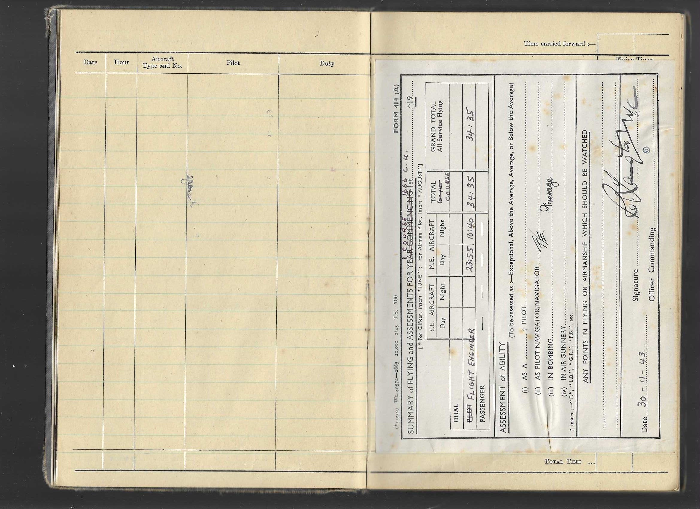 Sgt S E Barber 433 Sqn Halifax Royal Air Force Flight Engineer & Air